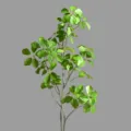 Artificial leaves touch fern indoor outdoor landscaping decoration ornaments simple green - 102cm Hand-feeling Alocasia Leaf