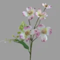 Artificial Pink Dogwood Flower Branch Silk Floral Home Table Decoration SKU Variant - White and Purple