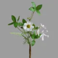 Artificial Silk Flower Bouquet Marguerite Fake Floral Home Decor Photography Props - White