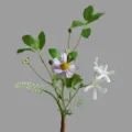 Artificial flower bouquet variant, daisy and white flowers for home decor photography props. - Light Purple