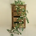 Guirlanda de rosas artificiales rosa para decoración de pared y bodas en el hogar - Champaña