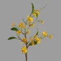 Artificial yellow sweet alyssum single branch home decor flower for modern living room interior - Yellow