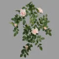 Artificial rose vine flower garland for home decor, wedding background and wall hanging decoration. - Light Pink