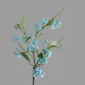 Artificial Blue Sweet Alyssum Flower Branch Fake Floral Stem Home Decor Style SKU - Blue