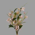 Artificial fake flower sweet alyssum single branch modern minimalist home decor ornament sku - Pink Bundle
