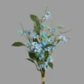 Artificial Sweet Alyssum Flower Single Branch Blue Fake Floral Home Decor Variant Item - Blue Bundle