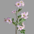 Artificial flower single branch purple begonia home decor room ornament faux floral arrangement - Purple