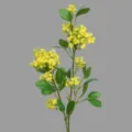 78cm yellow artificial mock orange flower branch for modern home indoor decor tabletop - Yellow