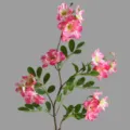 Fiore finto singolo ramo begonia decorazione ingresso nordico romantico hotel pianta finta - Rosso rosa