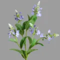 Artificial purple pea flower single stem home decor floral arrangement photography prop - Purple
