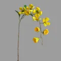Artificial yellow flower branch home decor fake plant dining table centerpiece props - Yellow