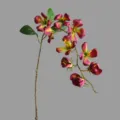 Artificial weeping flower branch home decor dining table centerpiece floral arrangement fake plant - Rose Red