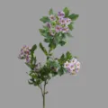 Artificial snow ball flower branch purple faux floral home decor living room photography prop - Purple
