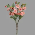 Artificial silk camellia bouquet pink flowers for home dining table decoration variant. - Pink
