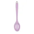 Cuillère à égoutter en silicone violette, outil de cuisine, cuillère de mélange pour usage quotidien. - Petite Cuillère Trouée / Violet