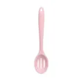 Cuillère écumoire en silicone rose ustensile de cuisine avec un trou de suspension. - Petite Cuillère Trouée / Rose