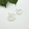 Natural crystal teardrop pendant DIY handmade necklace jewelry accessories clear gemstone charm - Large 28mm / White Crystal