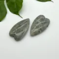 Natural crystal stone heart pendant DIY jewelry making material, exquisite polished gemstone. - 40*22*7mm Large Love Heart Pendant / Labradorite (1 Piece)