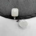 Dettaglio pendente in pietra di cristallo bianco, collana a blocchi irregolari. - Cristallo di Rocca (1 Pezzo)