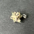 Ciondolo stella merkaba in pietra dalmata esagramma cristallo guarigione reiki dettaglio - Dalmatian Jasper