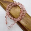 Pietra naturale cuore perle sciolte cristallo rosa amore accessori gioielli fai da te. - Rosso Anguria Ca. 38 Perle/Filo