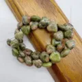 Perline a forma di cuore in pietra naturale per gioielli fai da te e accessori craft. - Pietra Verde Fantasia Ca. 38 Perle/Filo