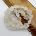 Natural white crystal agate heart shaped loose beads for DIY jewelry making and crafts. - White Agate Approx. 38 Beads/String