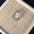Perlina abaco in cristallo trasparente accessorio gioielli DIY, perla distanziatrice. - Perla Abaco 7x14x5mm / Cristallo di rocca