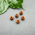 8mm pietra naturale grande foro perline tonde 3mm foro passante fai da te braccialetto accessori - Perla da 8mm (Foro da 3mm) / Pietra D'oro Rossa Sintetica