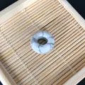 Perlina distanziatore ciambella turchese effetto marmo bianco bigiotteria DIY 7mm top - Perla Abaco 7x14x5mm / Howlite