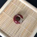 Perla in agata rossa grande foro abaco pietra preziosa distanziatore per braccialetto gioielli - Perla Abaco 7x14x5mm / Pietra Arcobaleno