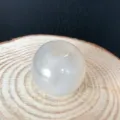 Perla a barilotto in agata bianca naturale grande foro pietra preziosa per creazione gioielli fai da te - Perla da 16mm (Foro da 5mm) / Perla di Agata Bianca