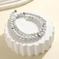 Naturstein runde Perlen Armband Variante, weiße 6mm Kristall DIY Schmuck Zubehör - 6mm Runde Perle Strähne / Howlith