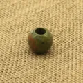 Natural stone large hole bead 20mm green unakite crystal spacer bead for DIY jewelry making - Unakite