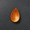 Colgante piedra preciosa lágrima naranja natural joyería DIY collar pulsera variante - 26x15x8mm / Ágata Roja (Una Pieza)