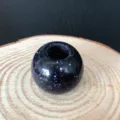 Blue Sandstone Barrel Bead Large Hole Loose Bead DIY Jewelry Craft Making Accessory - 16mm Bead (5mm Hole) / Synthetic Blue Goldstone Bead