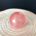 Pink crystal agate large hole bead 16mm gemstone loose bead for handmade DIY jewelry crafting. - 16mm Bead (5mm Hole) / Synthetic Watermelon Red Bead