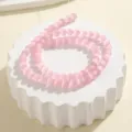Rosa Kristall runde Perlen 6mm Edelstein Abstandshalter fuer DIY handgemachte Armbänder Schmuck - 6mm Runde Perle Strähne / Rosa Katzenauge