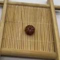 10mm flat pumpkin shaped goldstone bead DIY jewelry accessory for earrings and bracelets. - Red Goldstone