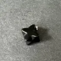 Schwarzer Achat Merkabah Stern Anhänger Edelstein spirituelle Reiki Heilung Halskette Schmuck. - Schwarzer Achat