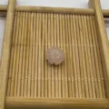 10mm natural stone carved flower flat pumpkin bead loose beads for DIY jewelry making. - Rose Quartz