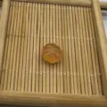 Natural stone agate flat pumpkin bead yellow DIY earring jewelry component accessory item. - Red Agate