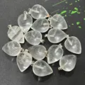 Clear quartz crystal teardrop pendant bulk wholesale natural stone jewelry accessory - Style B