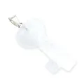 Pendente in cristallo bianco naturale forma cuore chiave gioiello moda quarzo chiaro - Cristallo di rocca