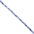Close-up of blue and white stone tubular loose beads, perfect for DIY jewelry crafting. - 2*4mm / Blue Spot Jasper