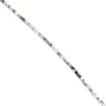Detail shot of natural stone crystal tubular loose beads in green and white cylindrical shape. - 2*4mm / Moss Agate