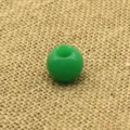 Green aventurine large hole stone bead 20mm diameter spacer for DIY jewelry making crafts. - Malaysian Jade