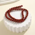 6mm Naturstein Perlen rund DIY Schmuckherstellung Zubehör Edelstein lose Perlenstränge - 6mm Runde Perle Strähne / Roter Jaspis
