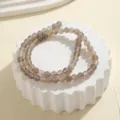 6mm Natürliche Graue Achat Kristall Perlen DIY Armband Handgemachte Schmuck Zubehör - 6mm Runde Perle Strähne / Grauer Achat