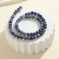 6mm Naturstein Sodalith Perlen Rund DIY Schmuckherstellung Zubehör für Armbänder - 6mm Runde Perle Strähne / Blauer Punktstein